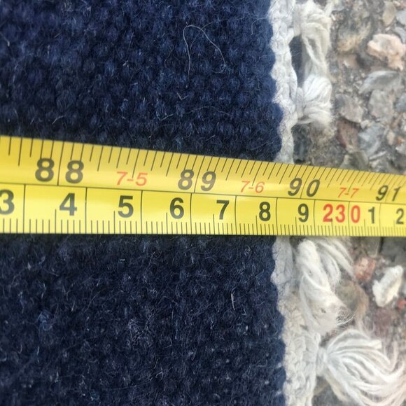 Southwestern Wool Handwoven Southwestern Hallway Runner Rug 7.5ft X 2.5ft Rose - Picture 6 of 6